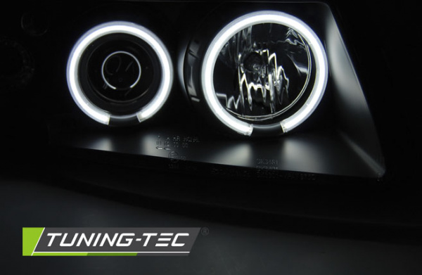 CCFL Angel Eyes Scheinwerfer für VW Passat 3B (B5) 96-00 chrom